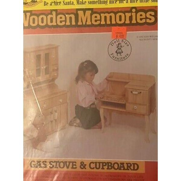 Wooden Memories Full Scale Wood Plans, Gas Stove & Cupboard 1986 KW