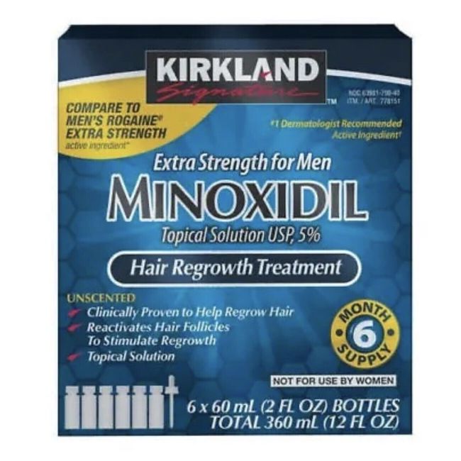 Kirkland Minoxidil 5% Extra Strength Men Hair Growth Solution - 6 month supply