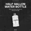 Bulk Half Gallon Water Bottle, Clear, 2.2 Litre