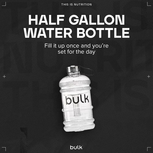 Bulk Half Gallon Water Bottle, Clear, 2.2 Litre