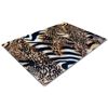 Glass Chopping Board | Kitchen Worktop Protector | Multifunctional Cutting Board | Work Top Savers | Kitchen Accessories | Extra Large | Brown Zebra Leopard
