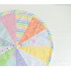 Quilted Spring Easter Table Topper Round Handmade Patchwork Centerpiece Decor
