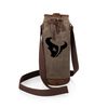 PICNIC TIME Houston Texans Waxed Canvas Wine Tote