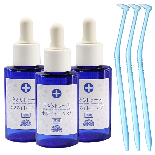 Medicated Chura Tooth Whitening, 1 Piece (30 g), One-Taft Brush Set, Instruction Booklet Included, Churacos (Quasi-Drug, Toothpaste, Pull, Yellowing, Bad Breath, Care, Oral Care, Oral Care, Malic