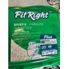 Medline FitRight Briefs - 80 Pack (4x20) size Medium New 