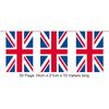 Oaktree 631557 Party Bunting Rectangle Union Jack 14cm x 21cm flags 10m 30 flags