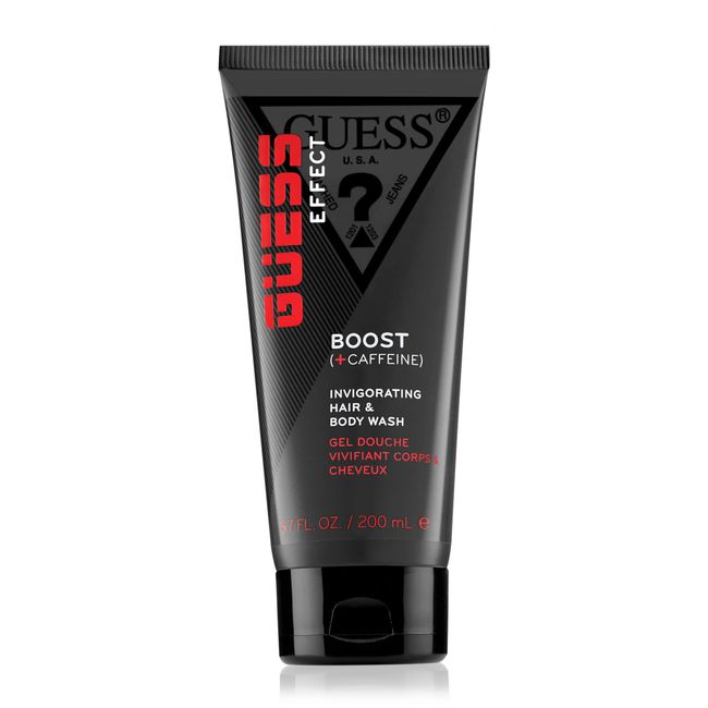 GUESS Effect Grooming BOOST 2-in-1 Hair and Body Wash with Caffeine for Men, 6.7 Fl Oz