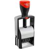 MaxMark Heavy Duty Self Inking Date Stamp with Phrase Entered - Black Ink