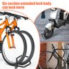 Flintronic Combination Folding Bike Lock, Folding Lock with Combination Code, Extra-Light Combination Lock, 88cm, Black