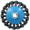 Twist Knot Wire Brush/Wheel for 115mm Angle Grinder TE242