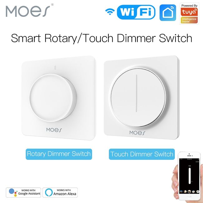 WiFi RF Smart Light Dimmer Switch Relay Status Backlight Switch off RF  Remote Control - China WiFi Dimmer Switch, Smart Home