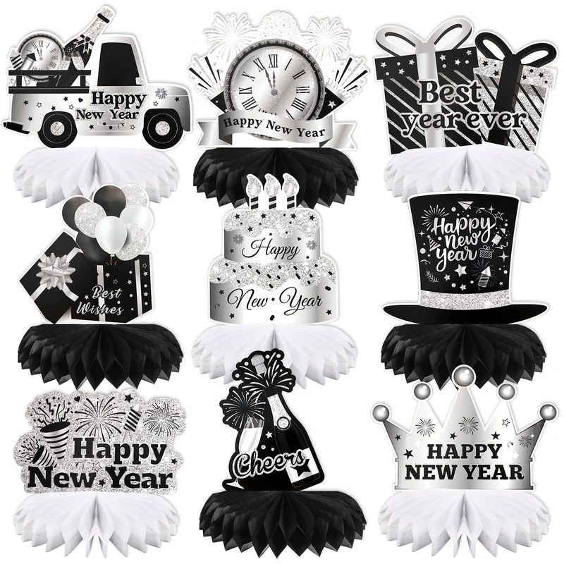 HOWAF 9 Centres De Table En Nid D'abeille Hawaïen Luau Centres De Table