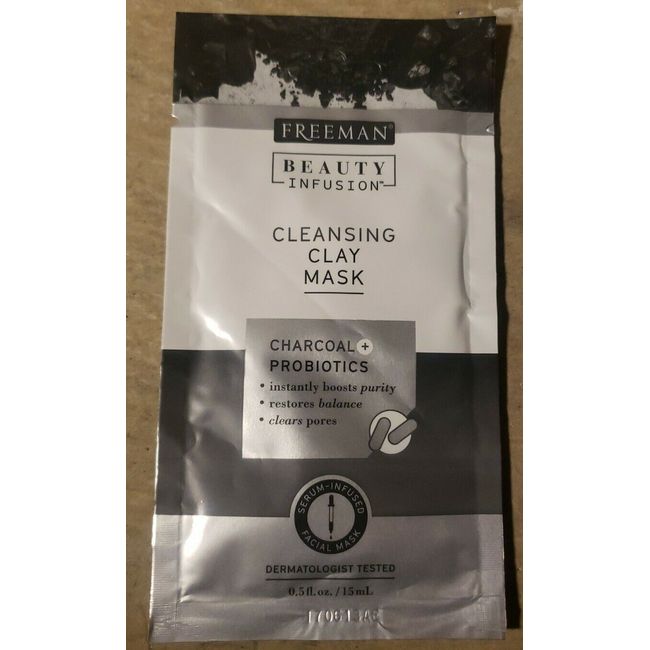 Freeman Beauty Infusion Cleansing Charcoal & Probiotics Clay Face Mask .5 oz