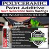 LATEX HOUSE PAINT POLYCERAMIC ADDITIVE PROTECTION FOR ALL WATER BASED PAINT