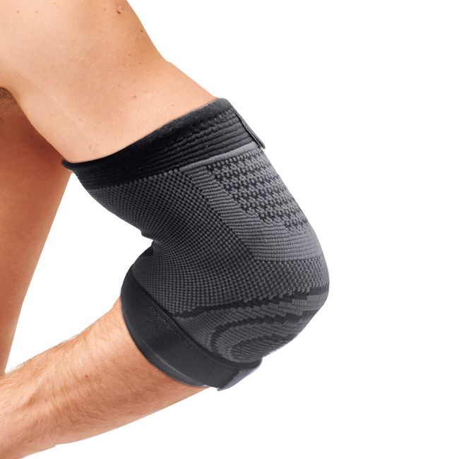 DOUBLE M Sport Ellenbogenschoner, Ellenbogenschoner Gegen Epicondylitis, Tendinitis, Arthritis, Tennisarm, Golferarm, Neopren, Atmungsaktiv, ideal Für Sport, Einheitsgröße, Schwarz.