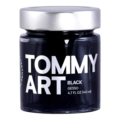 Tommy Art Black Gesso Medium, 140ml Jar (AS065-140)
