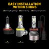 AUXITO H11 LED Headlight Low Beam Bulb Conversion Kit 200W Super Bright White M6