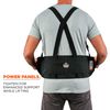 Ergodyne ProFlex 1650 Back Support Belt, 7.5" Elastic, Adjustable, Removeable Straps, Black, Medium