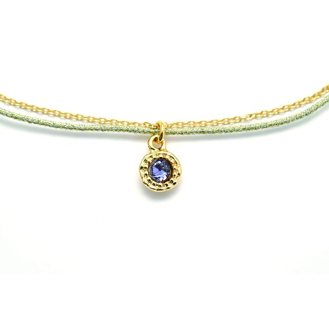 sanha-texinesu Incense From eleblo Birthday Charms Braces Tanzanite about 14 ~ 19 cm Static protection Bracelet Made in Japan EBA – 06 – 12