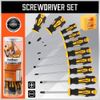 HORUSDY 11-Piece Magnetic Screwdriver Set Phillips Flat Head Tip Magnetizer Tool