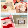 Heat Resistant Clear Acetate Sheets for Making Shaker Windows 5Pcs/Sets Transpar