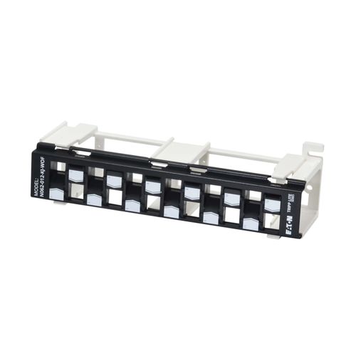Eaton Tripp Lite 12-Port Wall-Mount Patch Panel for UTP Keystone Jacks, Offset Ports, Vertical or Horizontal Installation, TAA Compliant, Lifetime Manufacturer's Warranty (N062-012-KJ-WOF)