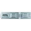 ABUS Double Joint Hasp 100/100 - Padlock Device - For Opening Doors and Corner Solutions - 01454 - ABUS Security Level 4 - Silver