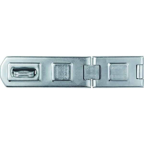 ABUS Double Joint Hasp 100/100 - Padlock Device - For Opening Doors and Corner Solutions - 01454 - ABUS Security Level 4 - Silver