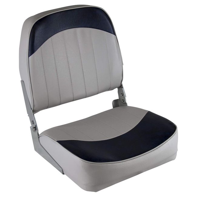 Wise 8WD734PLS-660 Standard Low Back Boat Seat, Grey/Blue