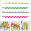 22 Pcs Heatless Hair Curlers Plastic Spiral Rollers Hair Curlers Hairdressing Curler Rollers for Women Girls Barber Hairdressing Hair Rollers Salon Tools Color Random