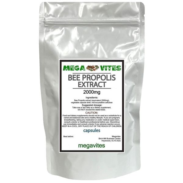 Bee Propolis Extract Capsules 2000mg x 90 - MEGAVITES AMINOLAB