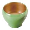 Aizu Lacquerware Dessert Cup (Green Inner Gold)