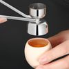 Shell Opener, Egg Opener, Stainless Steel Eggshell, Cutter Handheld Egg Cracker Tool Eggs Separator Cracker for Raw Soft Hard Boiled Egg
