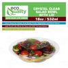 32oz Clear Plastic Disposable Salad Bowls with Lids 300pcs