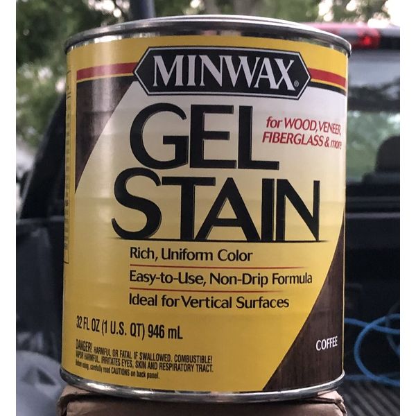 Minwax Gel Stain “Coffee”  For Wood, Metal, Fiberglass 32fl oz, 1 QT Can