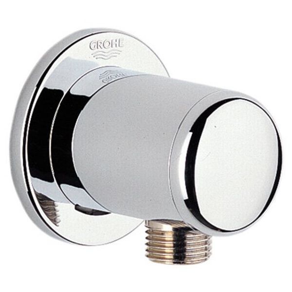 Grohe 28672000 Relexa Shower Wall Union, 1/2″ Threaded Connection, Starlight Chrome