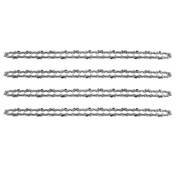 4-Pack Chainsaw Chain 16 Inch - 3/8" Pitch - 0.050" (1.3mm) Gauge - 56 Drive Links - Low-Kickback Chain, Replacement Saw Chains Fit for Chiansaw 40cm Guide Bar