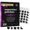 250CT Black Star Pimple Patches - Hydrocolloid Acne Patch, Zit Patch
