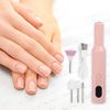 VOCOSTE Electric Nail File Set, Nail Drill Machine, Pedicure Set, Nail Care Kit, Portable Limbs Nail Care Trimmer, For Home Salon, ABS, Cherry