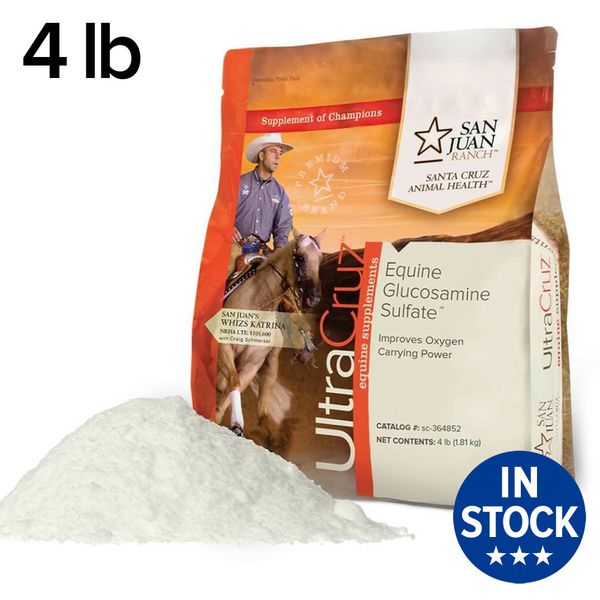 UltraCruz Equine Glucosamine Sulfate Joint Horse Supplement 4lb Powder (212 Day)