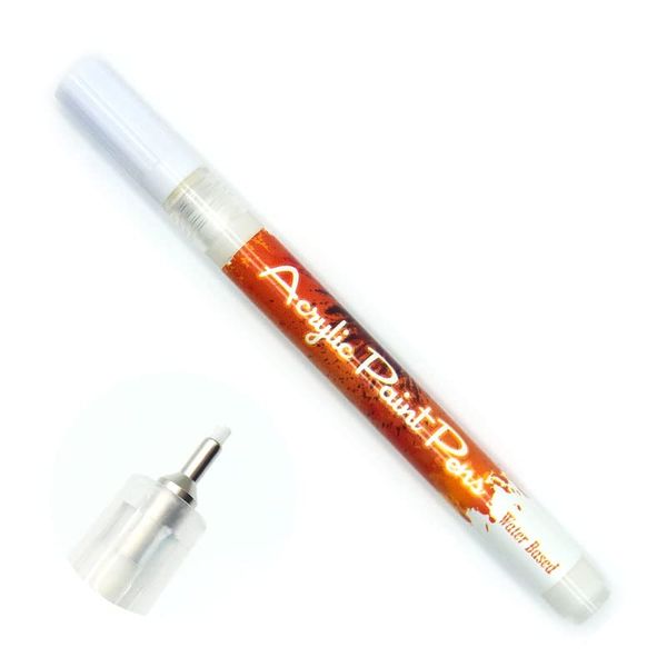 Nail Resin Tool 4 Art Pen 1 Pack (1. White Pen)