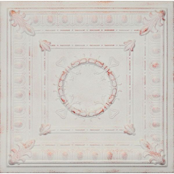 Decorative Ceiling Tiles Styrofoam 20x20 R47 White Satin Washed Copper