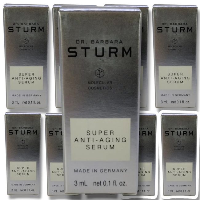 10 Dr BARBARA STURM SUPER ANTI AGING SERUM 0.1 OZ X10= 1 Oz BOXED FAST FREE SH