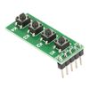 4 Key Push Button Switch Module 4 Channel Keyboard Board Array Button Module for Mini Mega2560 Breadboard
