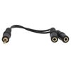 kenable 3.5mm 4 Pole Headphone Splitter Jack Plug to Dual 4 Pole Sockets 15cm