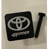 Tow Hitch Cover Gray/Black "4 Runner" - 3D Printed