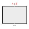 Richer-R Polyester Rear Projection Screen, 84in, Smooth Surface, White