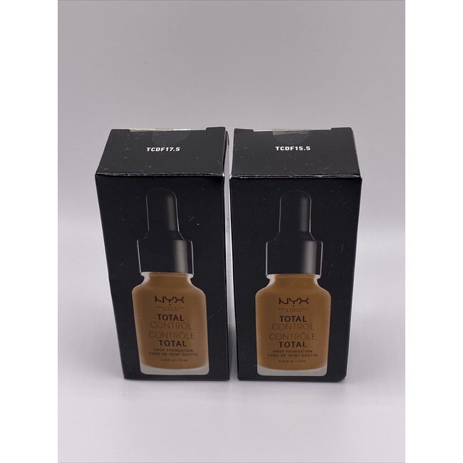 NYX Professional Total Control Drop Foundation - TCDF 15.5 & 17.5