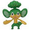 Pokemon Attack Figure B&W Series #2 Pansage - Grass-type base