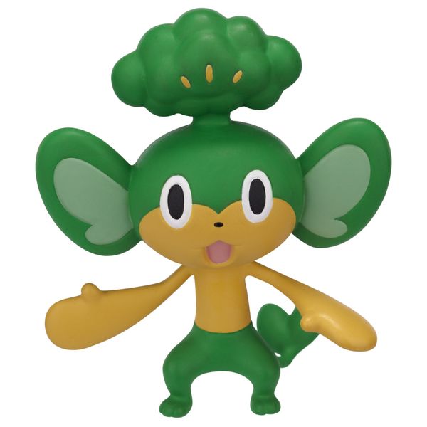Pokemon Attack Figure B&W Series #2 Pansage - Grass-type base